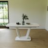 Grey white dining table