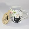 SYNC - [Kitty Carnival] Coffee Mug / Wood Lid (4.2 inch height)