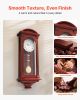 VEVOR Grandfather Clock, 26.7 in Classic Vintage Pendulum Clock, Pine Wood & MDF Wall Clocks with Quartz Movement and Quiet Design, for Living Room,