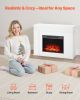 VEVOR 43 inch Freestanding Fireplaces, 1500W 5120BTU Fake Electric Fireplace Stove Heater with Mantel, Overheating Protection, Adjustable Flames
