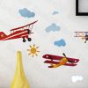 Flying High - Hemu Wall Decals Stickers Appliques Home Decor 12.6 BY 23.6 Inches