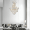 Golden Crystal Chandelier, Large Modern Luxury Chandelier