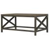 Industrial Cross Metal Oatmeal Coffee Table
