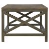 Industrial Cross Metal Oatmeal Coffee Table