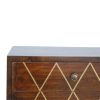 Geo Brass Inlay Nightstand