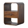 Chestnut Curved Edge nightstand