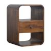 Chestnut Curved Edge nightstand