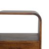 Chestnut Curved Edge nightstand