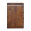 Chestnut Curve 2 Drawer nightstand