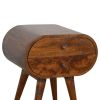 Chestnut Circular nightstand
