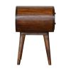Chestnut Circular nightstand