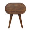 Chestnut Circular nightstand