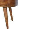 Chestnut Rounded nightstand Table