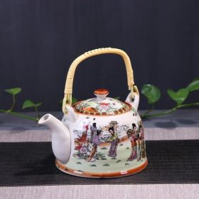 Old-fashioned cool kettle, tea ceremony, tea cup, tea maker, tea cup (Color: Golden Hairpins)