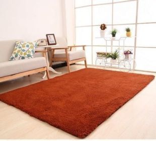 Living Room Rug Area Solid Carpet Fluffy Soft Home Decor White Plush Carpet Bedroom Carpet Kitchen Floor Mats White Rug Tapete (Color: Brown, size: 40X60Cm)