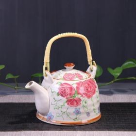 Old-fashioned cool kettle, tea ceremony, tea cup, tea maker, tea cup (Color: ROSE)