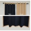 Full Blackout Hot Sale Curtain With Black Lining On The Back