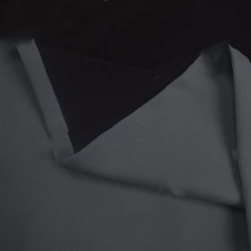 Full Blackout Hot Sale Curtain With Black Lining On The Back (Color: dark grey, size: Punched A Piece Of 1.3X2.13M)