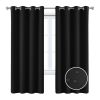 Full Blackout Hot Sale Curtain With Black Lining On The Back