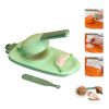 1pc 10in/9in 2-In-1 Dumpling Maker - Kitchen Utensil For DIY Dumpling Moulds And Dough Pressing - Stainless Steel Dumpling Skin Press With Non-Slip H