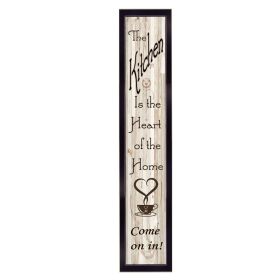 "Kitchen Is The Heart of The Home" by Millwork Engineering, Ready to Hang Framed Print, Black Frame (Color: as Pic)