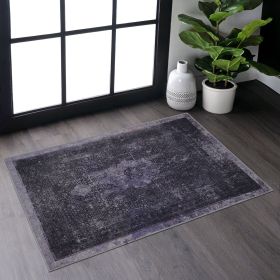 Naar 2x3, Machine Washable Area Rugs, Low-Pile, Non-Slip, Non-Shedding, Foldable, Kid & Pet Friendly - Area Rugs for living room, bedroom, kitchen, d (Color: as Pic)