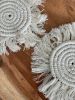 Macramae Drink Coasters; (7inch)