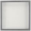 Square Shadow Box Picture Frame Linen Background Real Glass Front for Memorabilia;  Scrapbooking;  Keepsake;  12x1