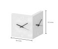 Nordic Square Modern Corner Wall Clock with Sensor Night Light Christmas Gifts