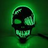 Halloween Mask Glowing With Blood El Skull Led Mask Dance Party Hip-hop Dance Disco Cold Light Mask