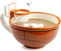 The Mug with a Hoop | Ceramic Coffee & Hot Chocolate Mug;  Cereal;  Soup Bowl | 16OZ Cup | Best Novelty Gift Idea for Coaches;  Dad;  Mom;  Kids;  Bi