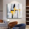 Hand Painted Oil Paintings Black and white gold Modern Abstract Oil Paintings On Canvas Wall Art Decorative Picture Living Room Hallway Bedroom Luxur