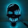 Halloween Mask Glowing With Blood El Skull Led Mask Dance Party Hip-hop Dance Disco Cold Light Mask