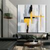 Hand Painted Oil Paintings Black and white gold Modern Abstract Oil Paintings On Canvas Wall Art Decorative Picture Living Room Hallway Bedroom Luxur