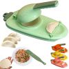 1pc 10in/9in 2-In-1 Dumpling Maker - Kitchen Utensil For DIY Dumpling Moulds And Dough Pressing - Stainless Steel Dumpling Skin Press With Non-Slip H
