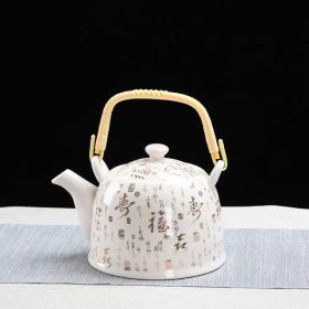 Old-fashioned cool kettle, tea ceremony, tea cup, tea maker, tea cup (Color: Fukuju)